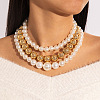 Alloy & CCB Plastic Beaded Necklaces FS-WG4655B-24-1