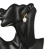 Brass Natural Keshi Pearl Stud Dangle Earrings EJEW-JE07093-5