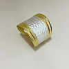 Iron Enamel Textured Wide Open Cuff Bangles for Women WGEDD9F-01-1