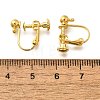 316 Stainless Steel Clip-on Earring Findings X-EJEW-R019-01G-3