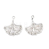 Brass Micro Pave Clear Cubic Zirconia Pendants KK-C168-03S-1