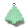 Christmas Opaque Resin Pendants CRES-D016-01G-2