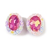 Handmade Luminous Polymer Clay Glass Rhinestone Beads CLAY-H003-05E-2