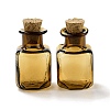 Square Glass Cork Bottles Ornament LS-GLAA-D002-04G-1