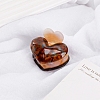 Heart Cellulose Acetate(Resin) Claw Hair Clips PW-WGA1C6F-03-1