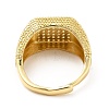 Rack Plating Brass Micro Pave Cubic Zirconia Rings RJEW-E064-11G-3