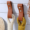 4Pcs Imitation Leather Belt Bullwhip Holder AJEW-GF0014-46-4