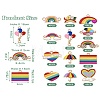 DIY Rainbow Color Pride Jewelry Making Finding Kit DIY-TA0004-73-24