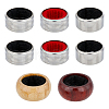4 Style Wood & Stainless Steel Red Wine Ring FIND-FH0007-12-1
