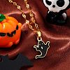 Halloween Stainless Steel Enamel Pendant Necklaces VV4632-2