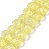 Transparent Glass Beads Strands GLAA-F114-01D-1