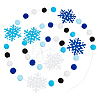 Non-woven Fabric with Felt Pompom Ball Hanging Streamer DIY-PH0036-21-1