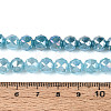 Anti-Tarnish Electroplate Glass Beads Strands GLAA-N064-8mm-11-2