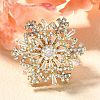 Snowflake Rotatable Brooches for Women JEWB-B023-01G-1
