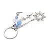 Star & Moon & Sun Alloy Charm Keychains KEYC-JKC01004-4