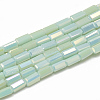 Electroplate Glass Beads Strands EGLA-Q101-B07-1