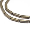 Column Natural Pyrite Beads Strands G-I126-26-13x4mm-3