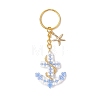 Iron Glass Seedbead Keychain KEYC-MZ00034-02-1