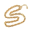 304 Stainless Steel Link Chain Necklaces for Women NJEW-G197-01G-02-4