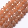 Natural Sunstone Beads Strands G-J363-10-8mm-1