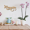 Laser Cut Unfinished Basswood Wall Decoration WOOD-WH0113-120-6