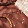 12Pcs Brass Micro Pave Cubic Zirconia Pendants KK-CA0003-65-4