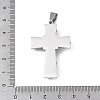 304 Stainless Steel Pendants STAS-C170-07P-3