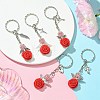 Resin & Alloy & Glass Keychain KEYC-MZ00015-2