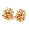 Brass Micro Pave Clear Cubic Zirconia Beads KK-K422-19G-1