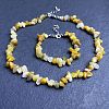 Natural Topaz Jade Chip Beaded Necklaces for Women IW6789-63-1