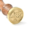 DIY Wood Wax Seal Stamp AJEW-WH0131-217-1