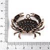 Alloy Rhinestone Pendants RB-CBA18BA-05R-3