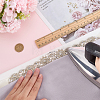 1Pc Crystal Rhinestone Flower Polyester Belts for Wedding Dress AJEW-FG0005-77S-3