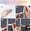 Glitter Glass Hotfix Rhinestone(Hot Melt Adhesive On The Back) DIY-FH0002-53B-3