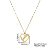 304 Stainless Steel Pave Cubic Zirconia Pendant Necklaces for Women WG4D9D9-01-3