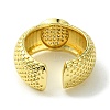 Brass Micro Pave Cubic Zirconia Open Cuff Rings RJEW-K256-37G-3