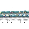 AB Color Plated Electroplate Beads Strands X-EGLA-H104-03F-4