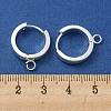 201 Stainless Steel Huggie Hoop Earrings Findings STAS-A167-01T-S-3