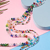 6 Strands 3 Styles Electroplate Glass Bead Strands EGLA-TA0013-70-5