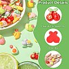 55Pcs 11 Styles Opaque Resin Decoden Flower &  Fruit Cabochons RESI-CJ0004-10-3