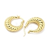 Brass Hoop Earrings EJEW-M260-03G-2