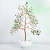 Undyed Natural Green Aventurine Chips Tree of Life Display Decorations TREE-PW0001-23C-1