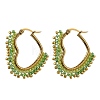 Glass Seed Hoop Earrings for Women EJEW-MZ00797-02-3