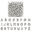 52Pcs 26 Styles Alphabet Alloy Initial Slide Charms with Grade A Rhinestones ALRI-FS0001-08-1