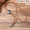 1Pc PU Imitation Leather Braided Cord Lariat Necklaces NJEW-CL0001-36-2