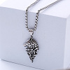 Viking Pirate Wolf Head 304 Stainless Steel Pendant Necklaces LU3872-5