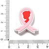 Awareness Ribbon Theme Silicone Beads SL-CBAD2AE-01A-01-3