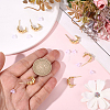 10Pcs Brass Stud Earring Findings KK-BBC0023-22-3