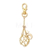 Moon Alloy Swivel Lobster Claw Clasps & Brass Cable Chains AJEW-JB01336-02-1