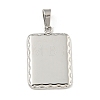 Non-Tarnish 304 Stainless Steel Pendants STAS-F307-33P-1